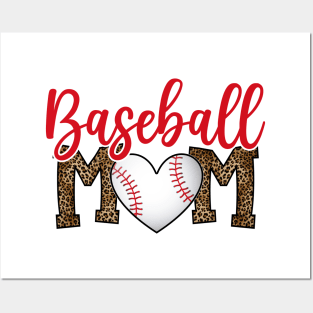 Baseball Mom Funny Mothers Day Posters and Art